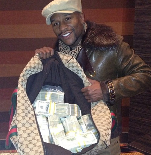 Floyd Mayweather is the owner of the largest Chanel bag in the world the  hula hoop bag!